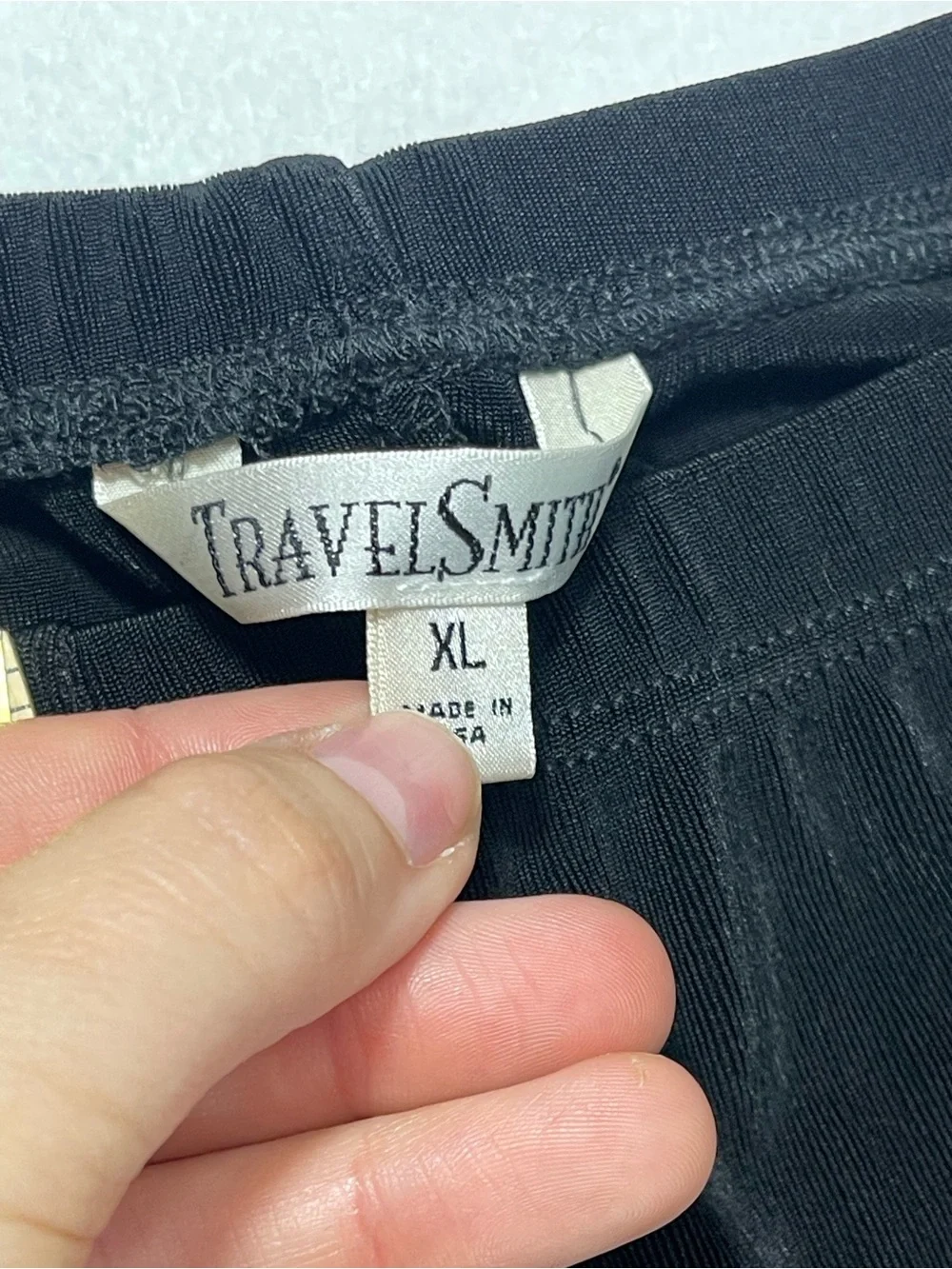 TravelSmith Black Travel Cardigan & Pants Set | XL | Made in USA